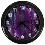 Feather Wall Clock (Black) Front