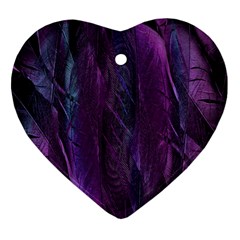 Feather Heart Ornament (two Sides)