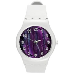 Feather Round Plastic Sport Watch (m) by artworkshop