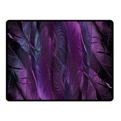 Feather Double Sided Fleece Blanket (small)  by artworkshop