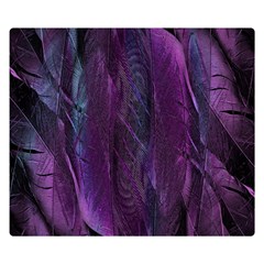 Feather Double Sided Flano Blanket (small)  by artworkshop