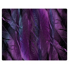 Feather Double Sided Flano Blanket (medium)  by artworkshop