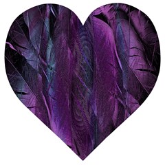 Feather Wooden Puzzle Heart by artworkshop