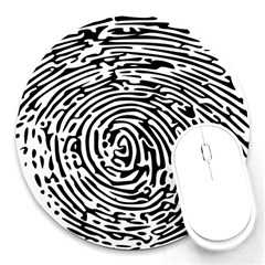 Fingerprint Round Mousepads by artworkshop