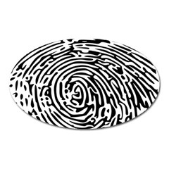 Fingerprint Oval Magnet by artworkshop