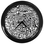 Fingerprint Wall Clock (Black) Front