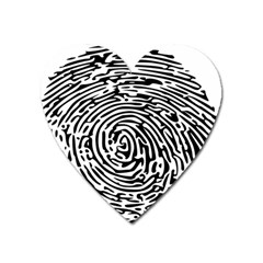 Fingerprint Heart Magnet by artworkshop