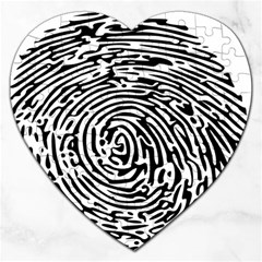 Fingerprint Jigsaw Puzzle (heart) by artworkshop