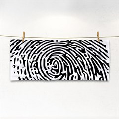 Fingerprint Hand Towel by artworkshop