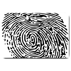 Fingerprint Large Doormat  by artworkshop