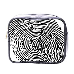 Fingerprint Mini Toiletries Bag (one Side) by artworkshop