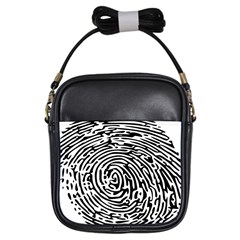 Fingerprint Girls Sling Bag by artworkshop