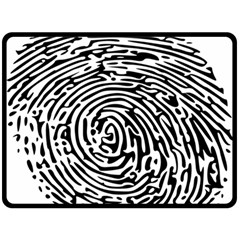 Fingerprint Fleece Blanket (large)  by artworkshop