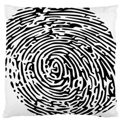 Fingerprint Large Cushion Case (two Sides) by artworkshop