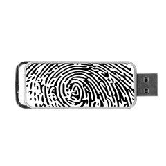 Fingerprint Portable Usb Flash (one Side) by artworkshop