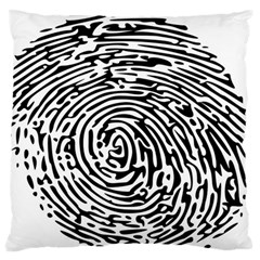 Fingerprint Standard Flano Cushion Case (one Side) by artworkshop