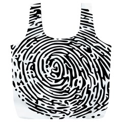 Fingerprint Full Print Recycle Bag (xxxl) by artworkshop