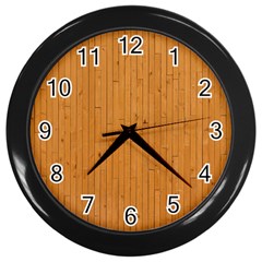 Hardwood Vertical Wall Clock (black) by artworkshop