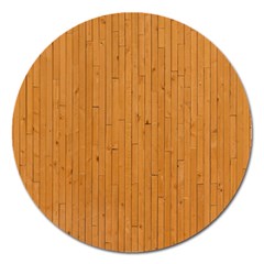 Hardwood Vertical Magnet 5  (round) by artworkshop