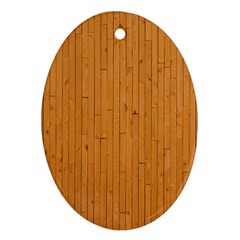 Hardwood Vertical Oval Ornament (two Sides) by artworkshop