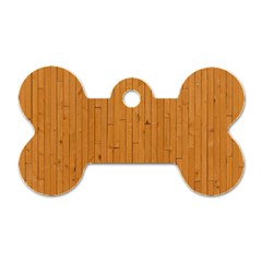 Hardwood Vertical Dog Tag Bone (one Side) by artworkshop