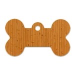 Hardwood Vertical Dog Tag Bone (One Side) Front