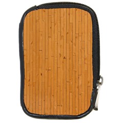 Hardwood Vertical Compact Camera Leather Case by artworkshop