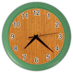 Hardwood Vertical Color Wall Clock by artworkshop