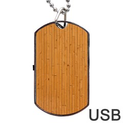 Hardwood Vertical Dog Tag Usb Flash (two Sides) by artworkshop