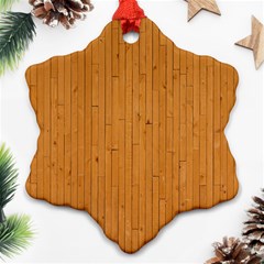 Hardwood Vertical Ornament (snowflake) by artworkshop