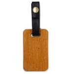 Hardwood Vertical Luggage Tag (one side) Front