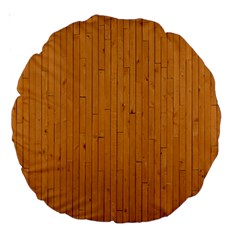 Hardwood Vertical Large 18  Premium Round Cushions by artworkshop