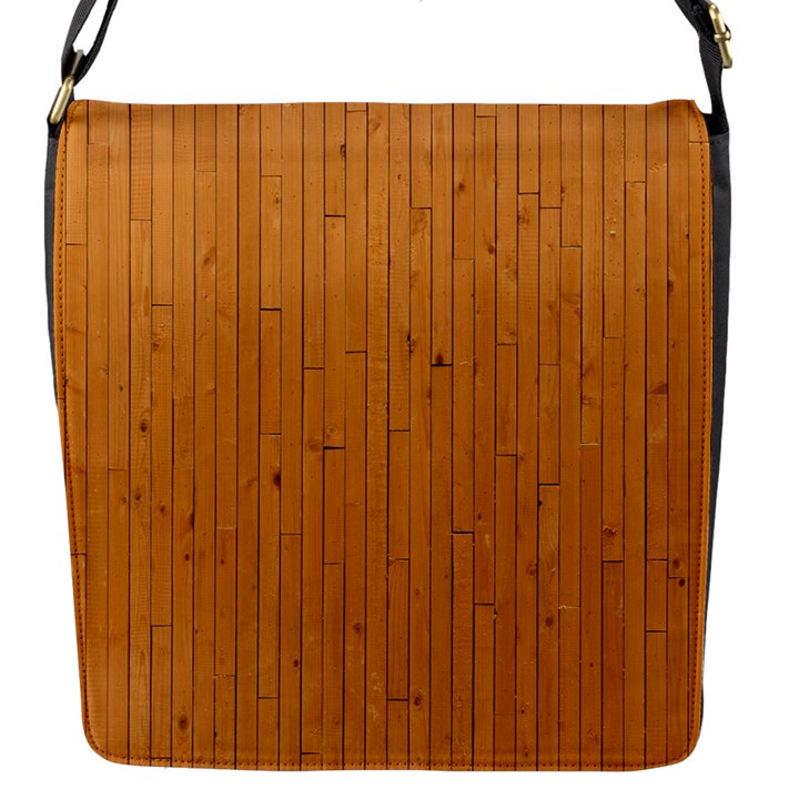 Hardwood Vertical Flap Closure Messenger Bag (S)