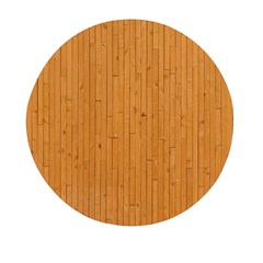 Hardwood Vertical Mini Round Pill Box