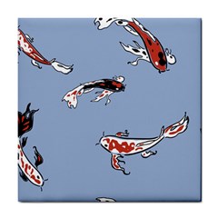 Fish Carp Koi Koi Tile Coaster by artworkshop