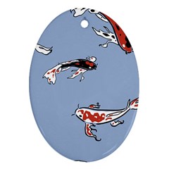 Fish Carp Koi Koi Ornament (oval) by artworkshop