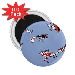 Fish Carp Koi Koi 2 25  Magnets (100 Pack)  by artworkshop