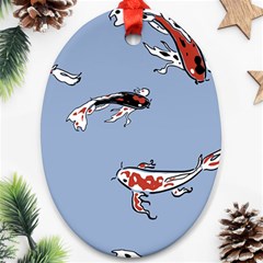 Fish Carp Koi Koi Ornament (oval) by artworkshop