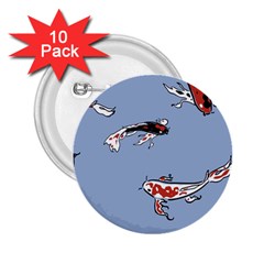 Fish Carp Koi Koi 2 25  Buttons (10 Pack)  by artworkshop