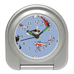 Fish Carp Koi Koi Travel Alarm Clock by artworkshop