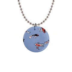 Fish Carp Koi Koi 1  Button Necklace by artworkshop