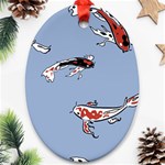 Fish Carp Koi Koi Oval Ornament (Two Sides) Front