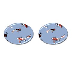 Fish Carp Koi Koi Cufflinks (oval) by artworkshop