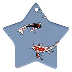 Fish Carp Koi Koi Star Ornament (two Sides) by artworkshop