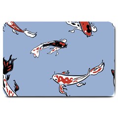 Fish Carp Koi Koi Large Doormat  by artworkshop