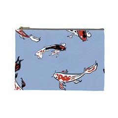 Fish Carp Koi Koi Cosmetic Bag (large) by artworkshop