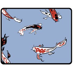 Fish Carp Koi Koi Fleece Blanket (medium)  by artworkshop