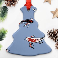 Fish Carp Koi Koi Ornament (christmas Tree)  by artworkshop