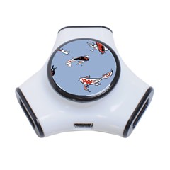 Fish Carp Koi Koi 3-port Usb Hub by artworkshop