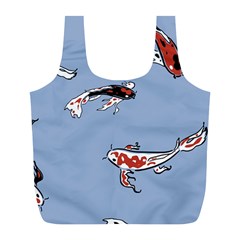 Fish Carp Koi Koi Full Print Recycle Bag (l) by artworkshop